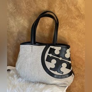 Tory Burch Lonnie Canvas Tote - Black